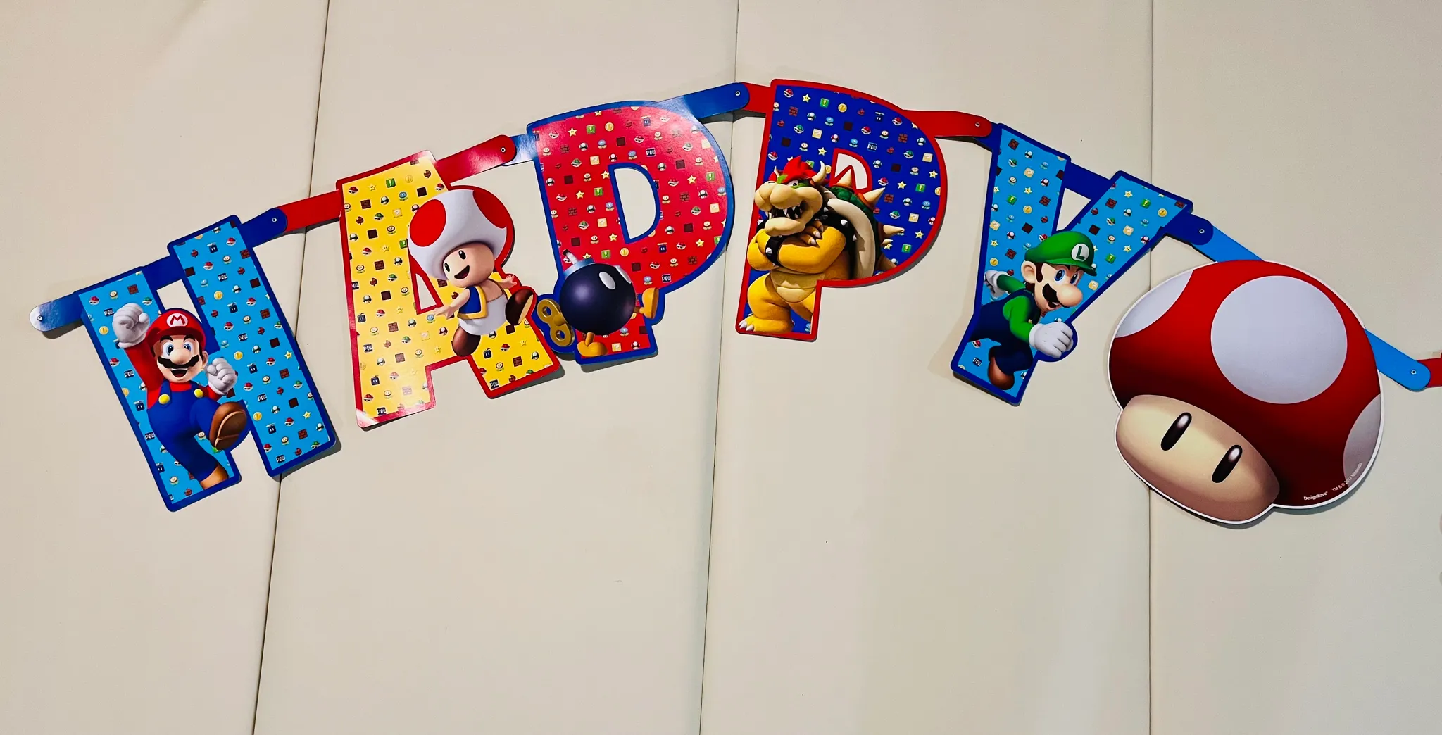 Super Mario  🍄 Birthday Banner photo 1