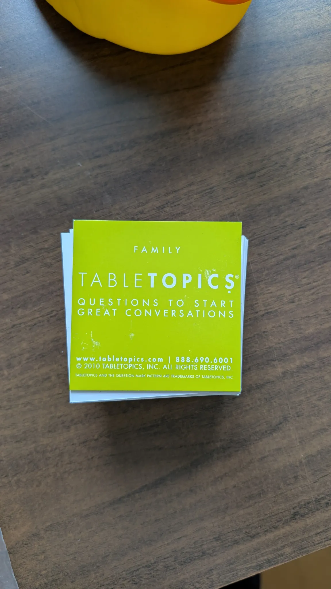 Table topics cards family edition photo 1
