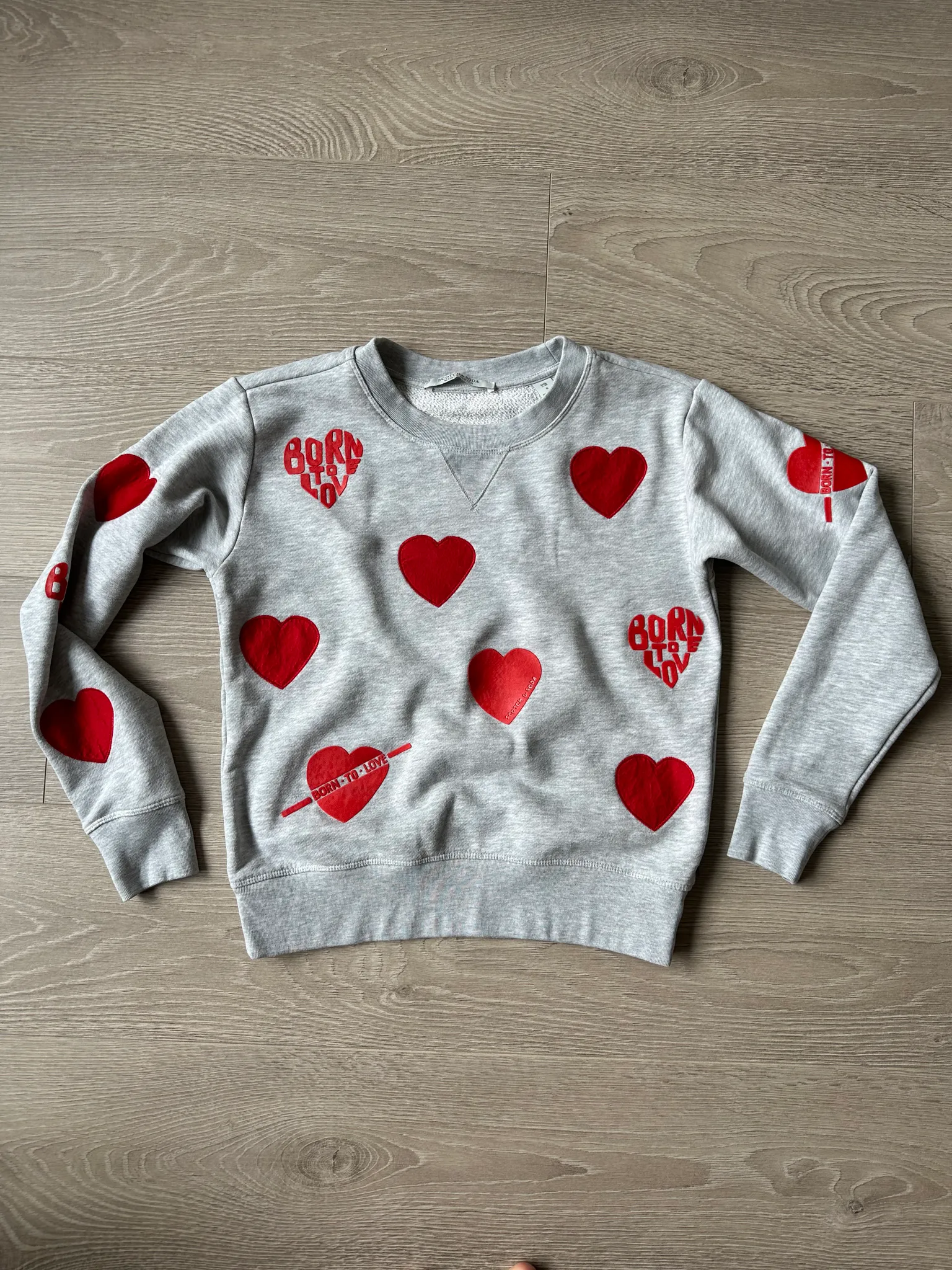 Scotch & Soda Grey Heart Sweatshirt photo 1