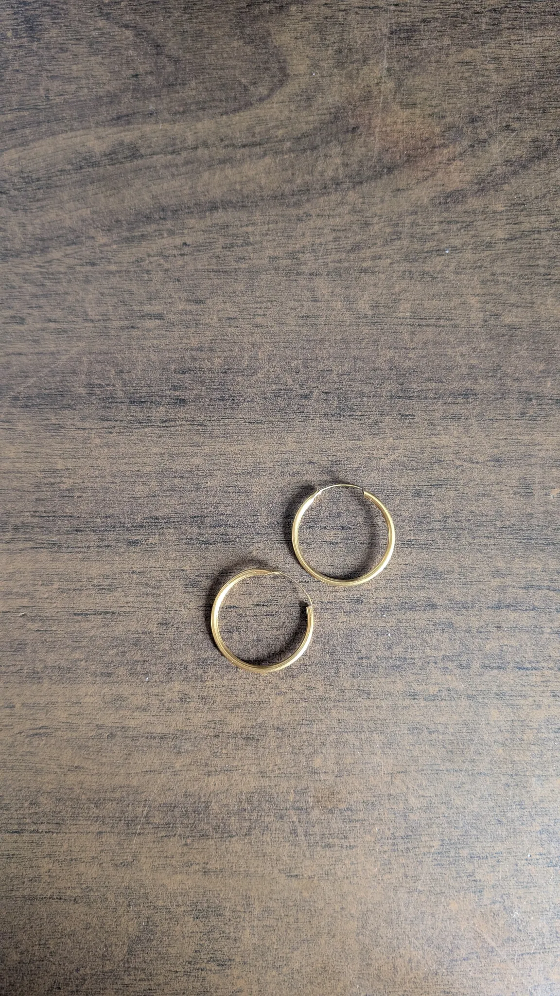Gold hoops from shoppers (1 inch) photo 1