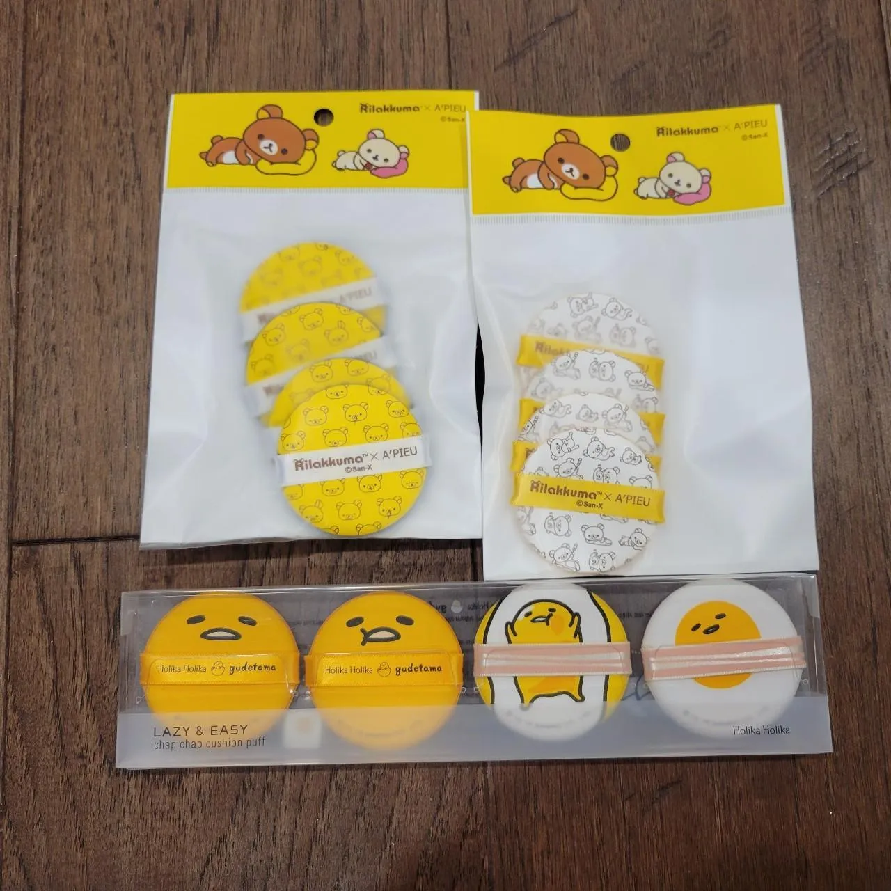 Sanrio & san x Rilakkuma & gudetama cushion foundation air puff photo 1