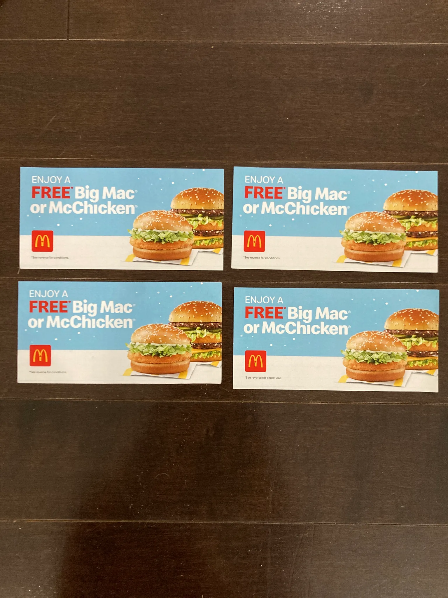 Coupons for free Big Mac/mcchicken photo 1