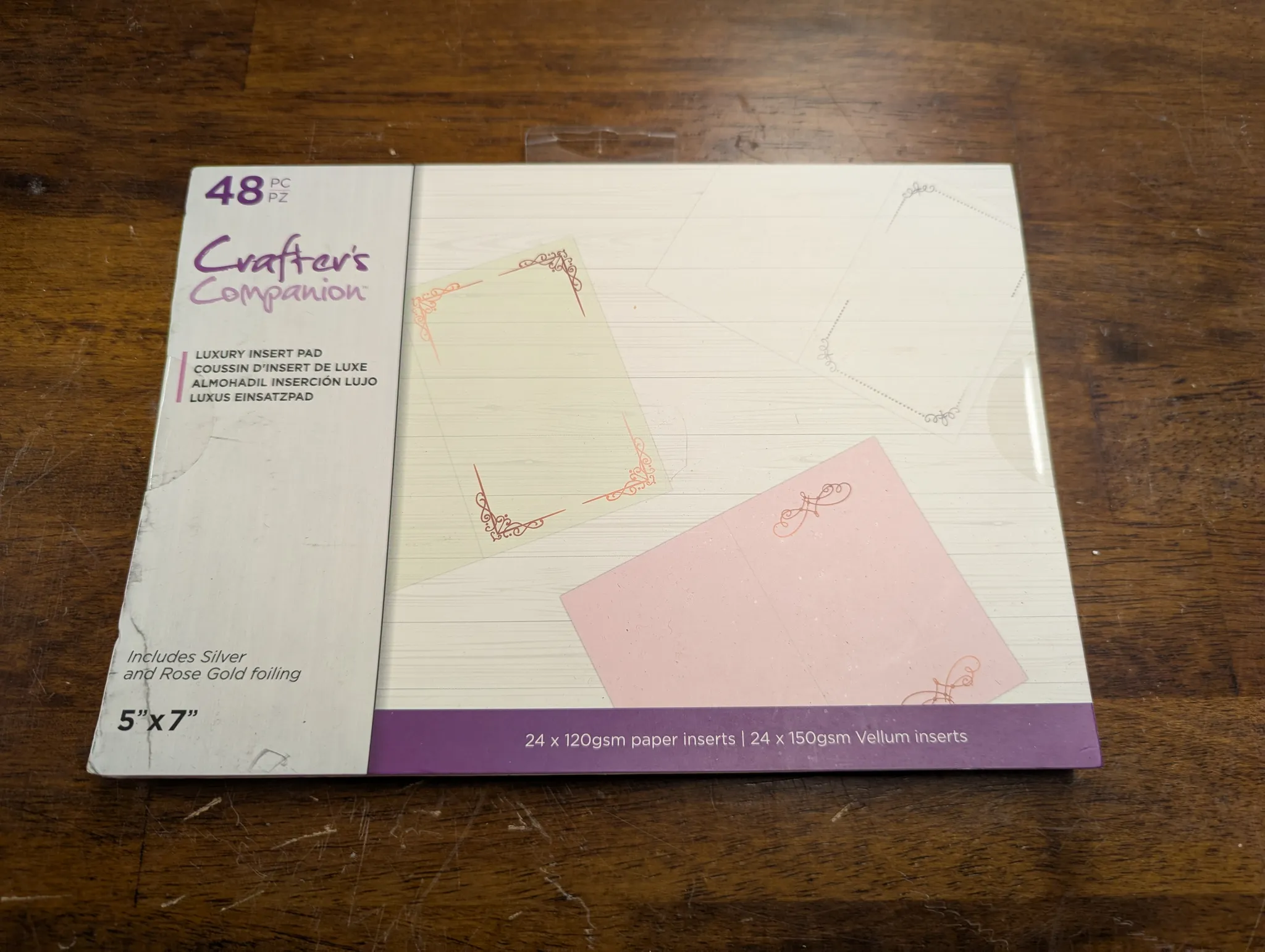 Crafter's Companion Luxury Insert Pad - 48 pieces photo 1