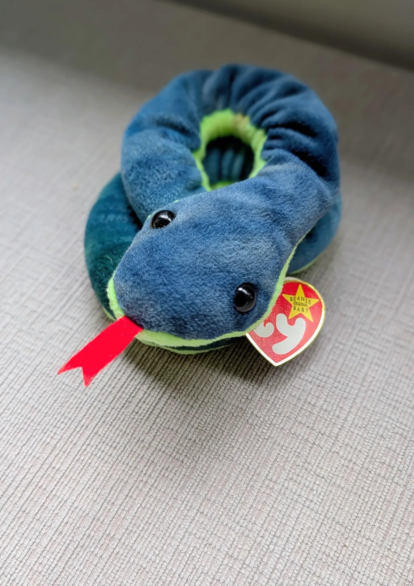 Brand New Ty Beanie Baby Hissy the Snake photo 1