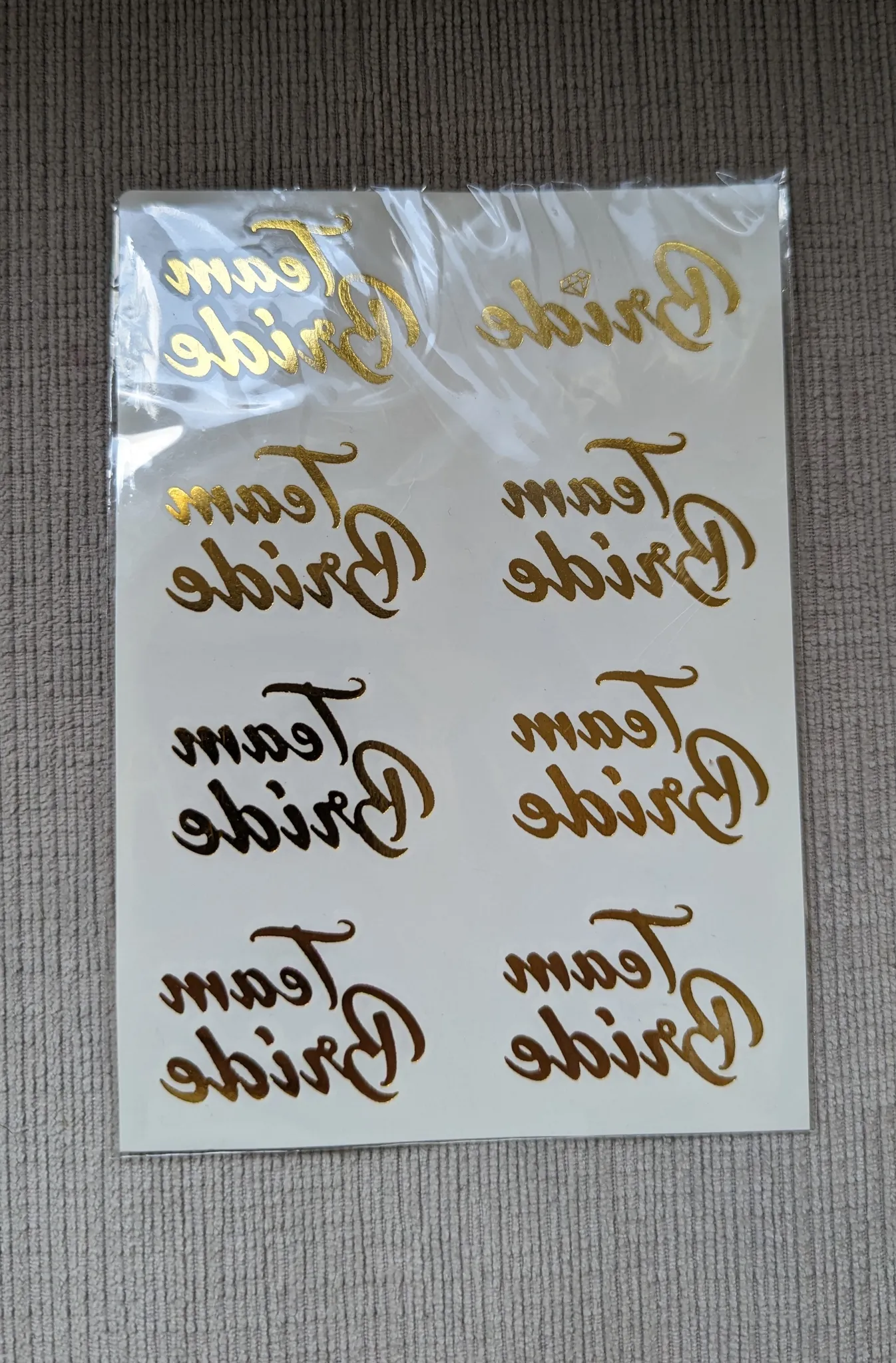 Brand New Bachelorette Team Bride Temporary Tattoos photo 1