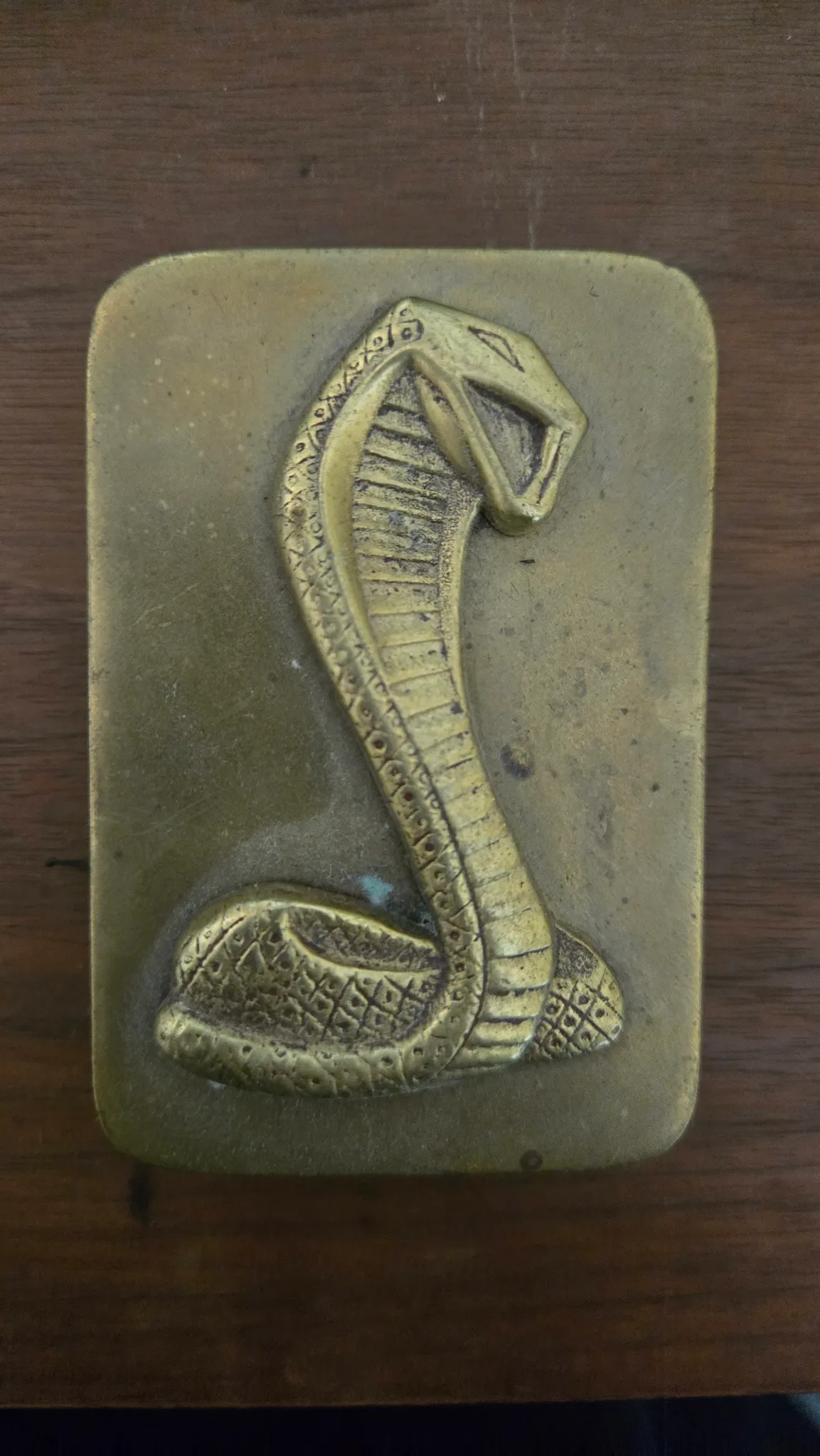 Brass Snake Belt Buckle photo 1