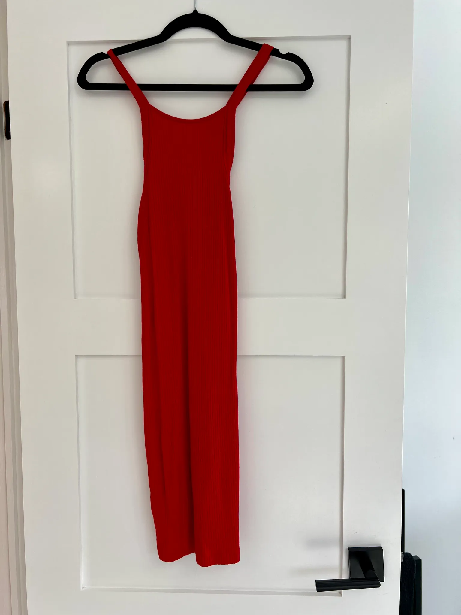 Red Pull & Bear Midi Dress, Small photo 1