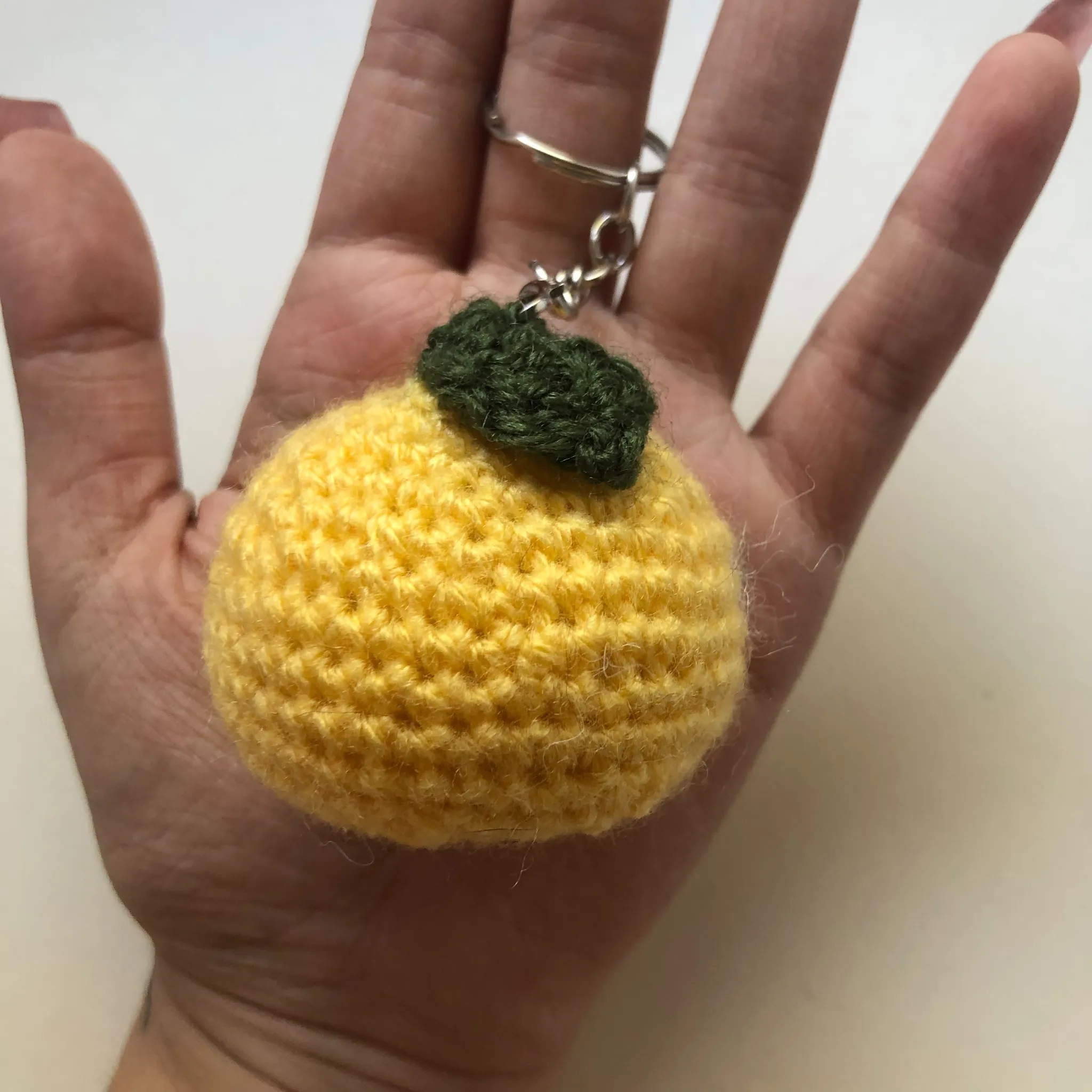 lemon crochet amigurumi keychain 🍋 photo 1