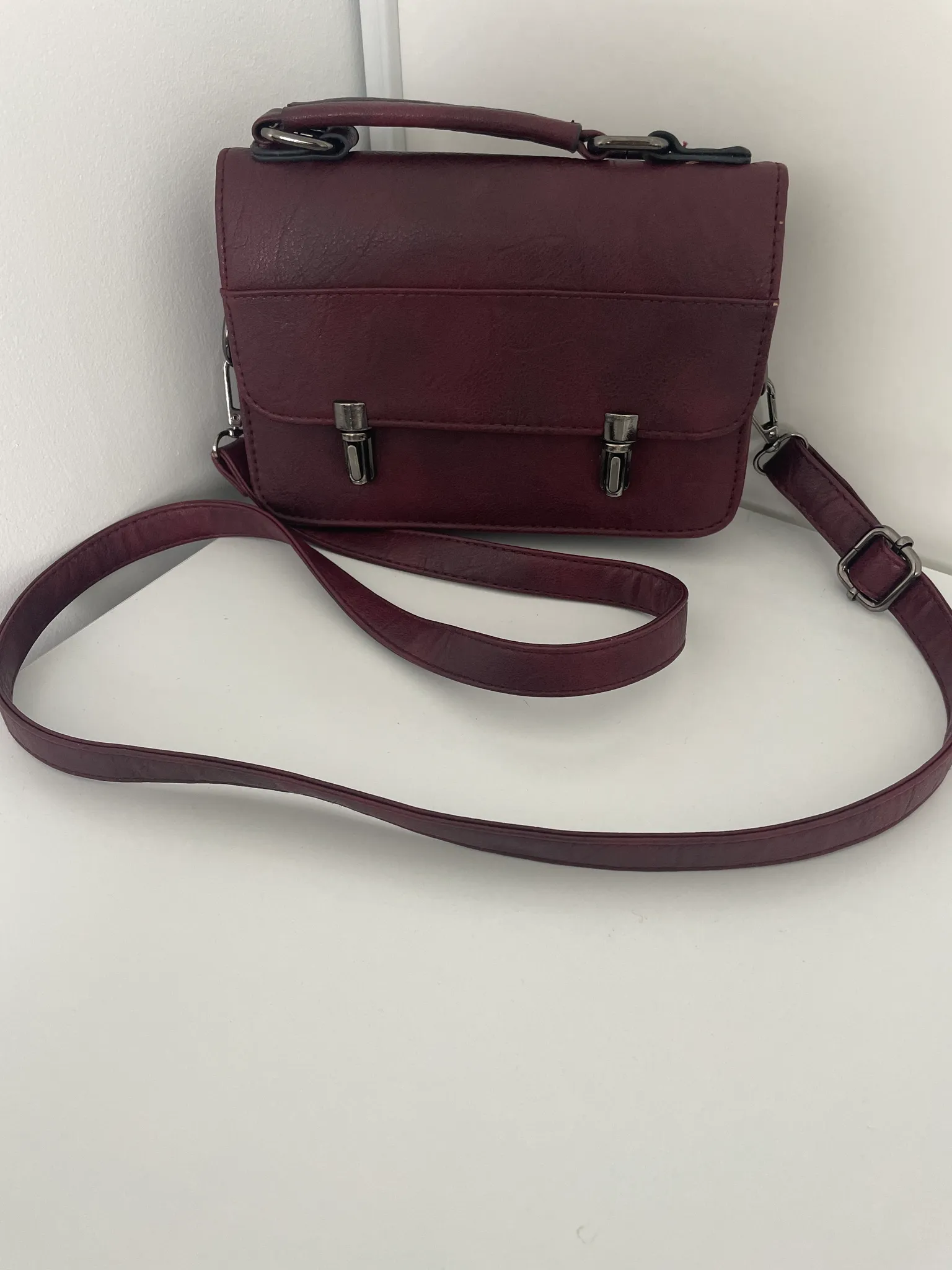 Burgundy Crossbody Bag photo 1
