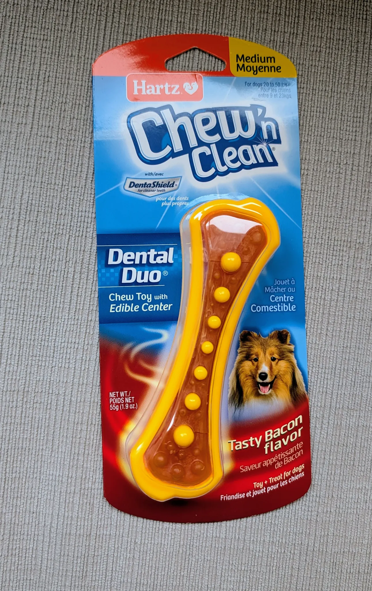 Brand New Hartz Chew 'n Clean Dental Duo Medium Dog Chew Toy photo 1