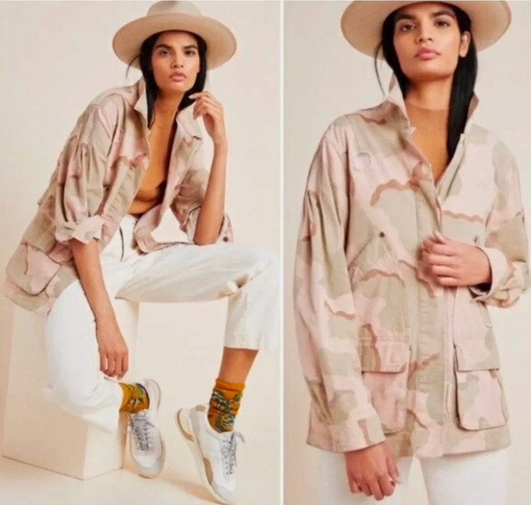 Anthropologie Camo Utility Jacket photo 1