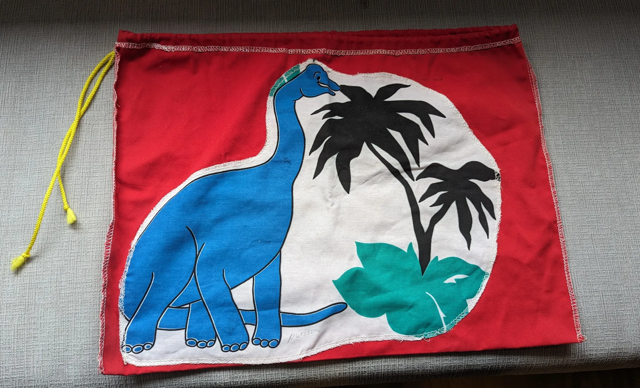 Dinosaur Drawstring Bag  photo 1