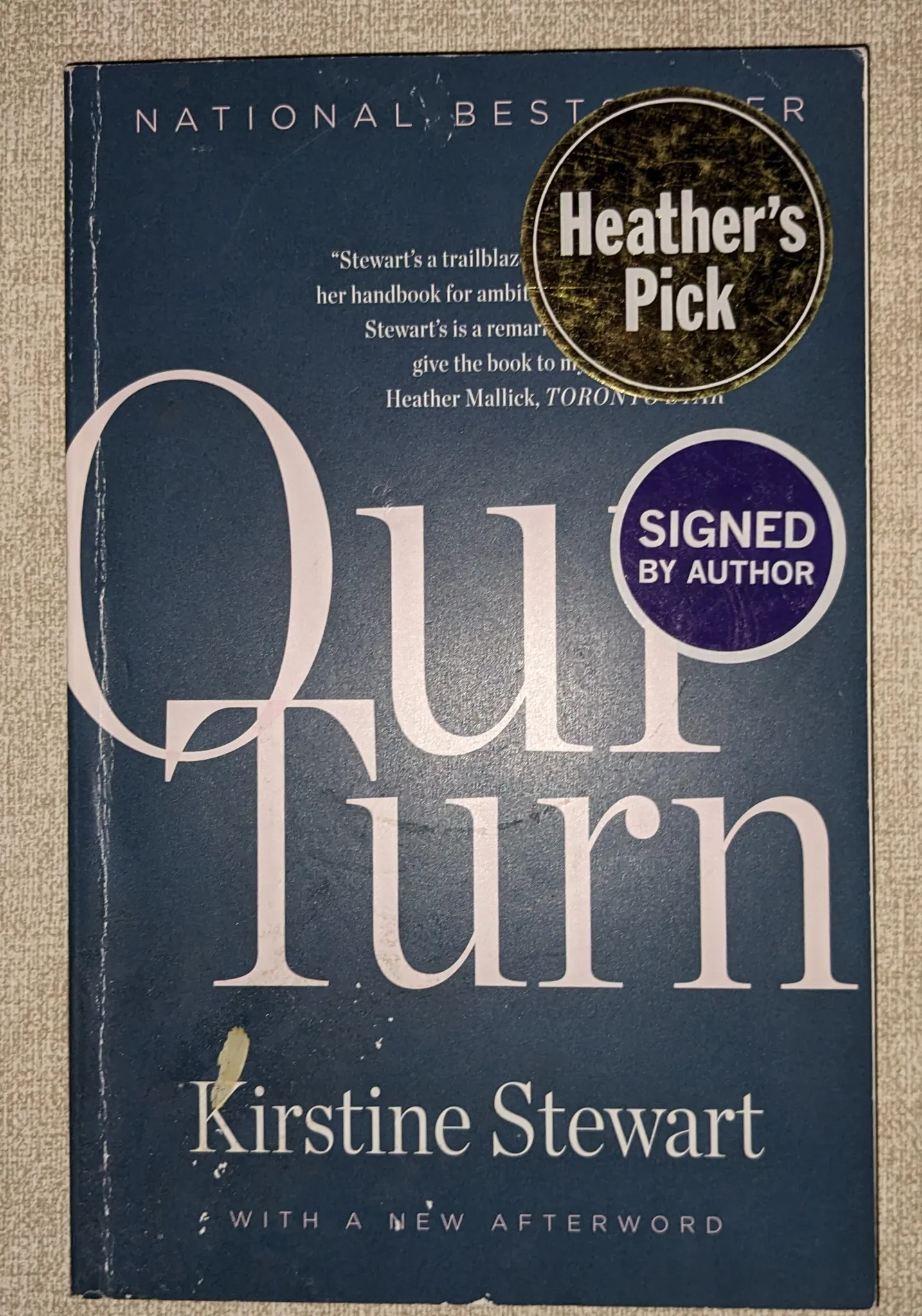 Our Turn (Signed Copy) Book photo 1