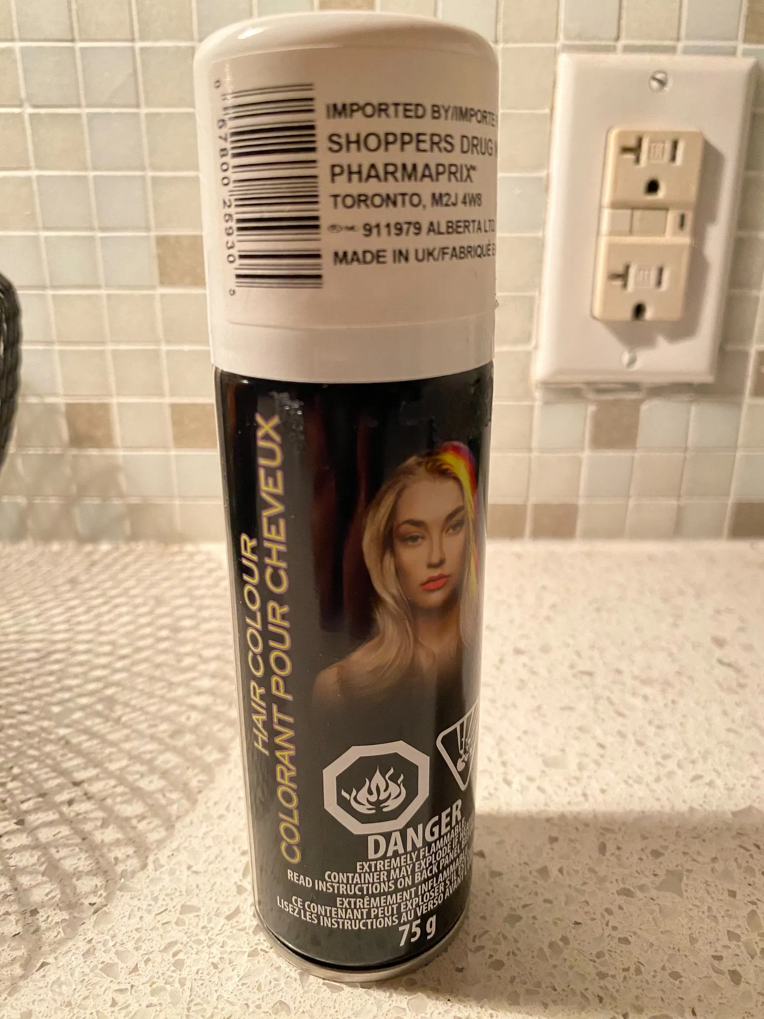 Temporary Hair spray (turns hair white) photo 1