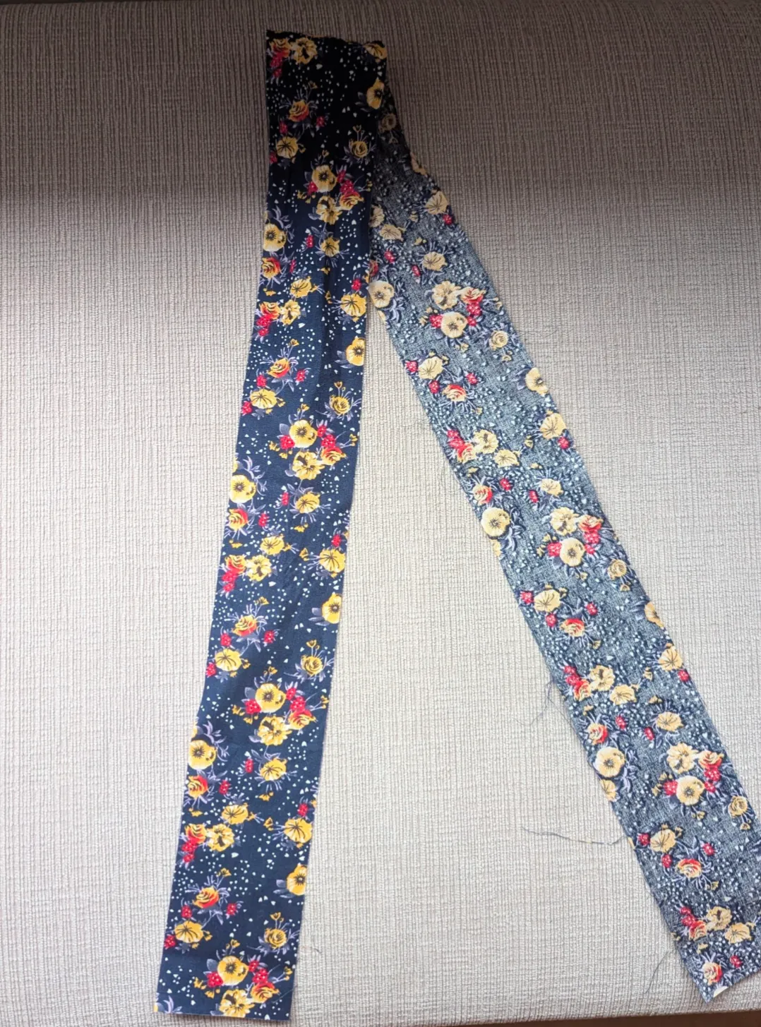 Floral Print Fabric Scrap photo 1