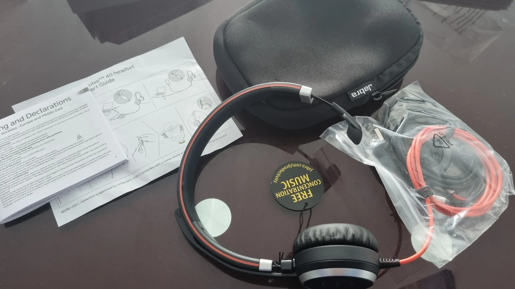 New Jabra Evolve 40 Mono Headset noise cancelling photo 1