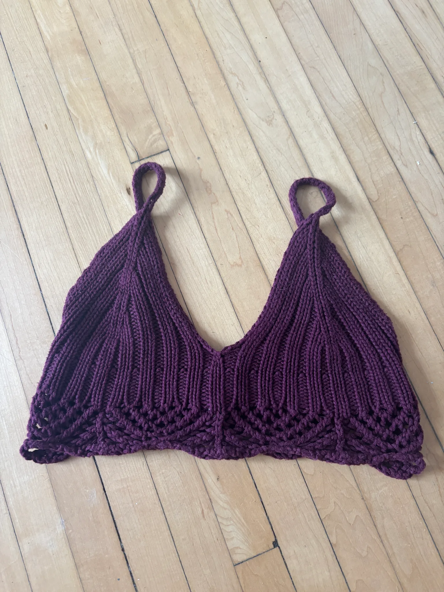 Size S Women’s Knit Bralette top made in Italy photo 1