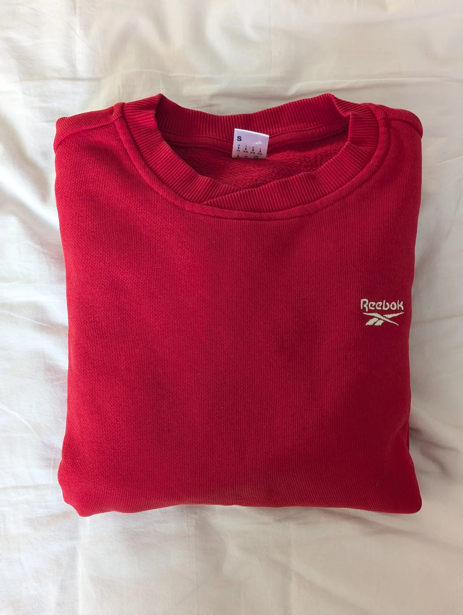 Red Reebok Sweatshirt photo 1