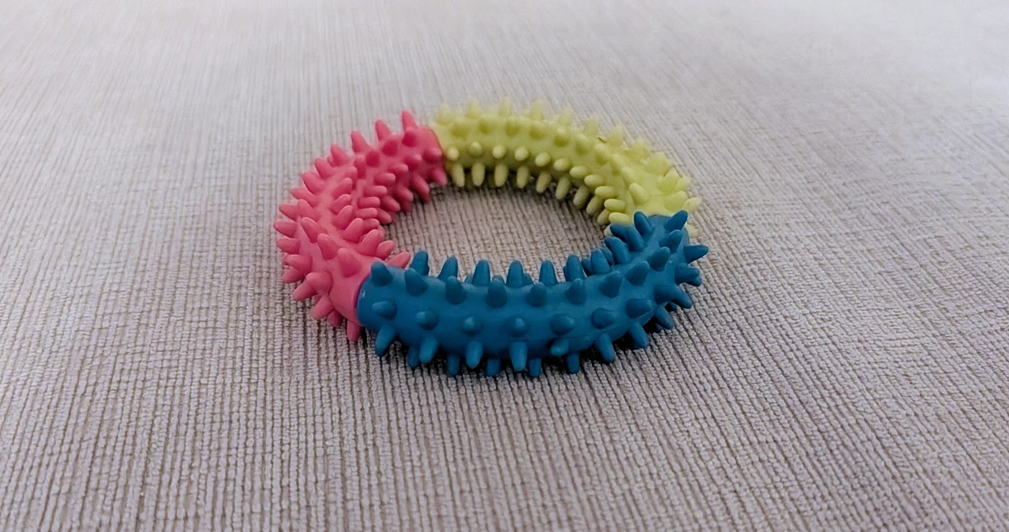 Colorful Spiked Ring Dog Toy photo 1