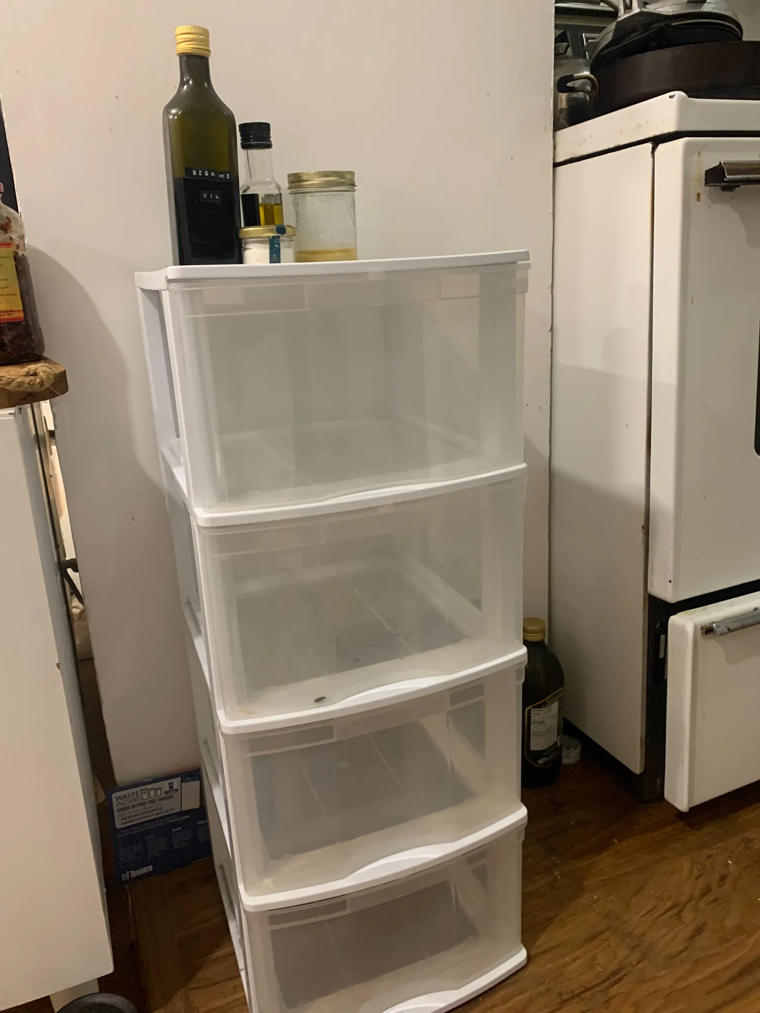 4-drawer storage tower.  photo 1