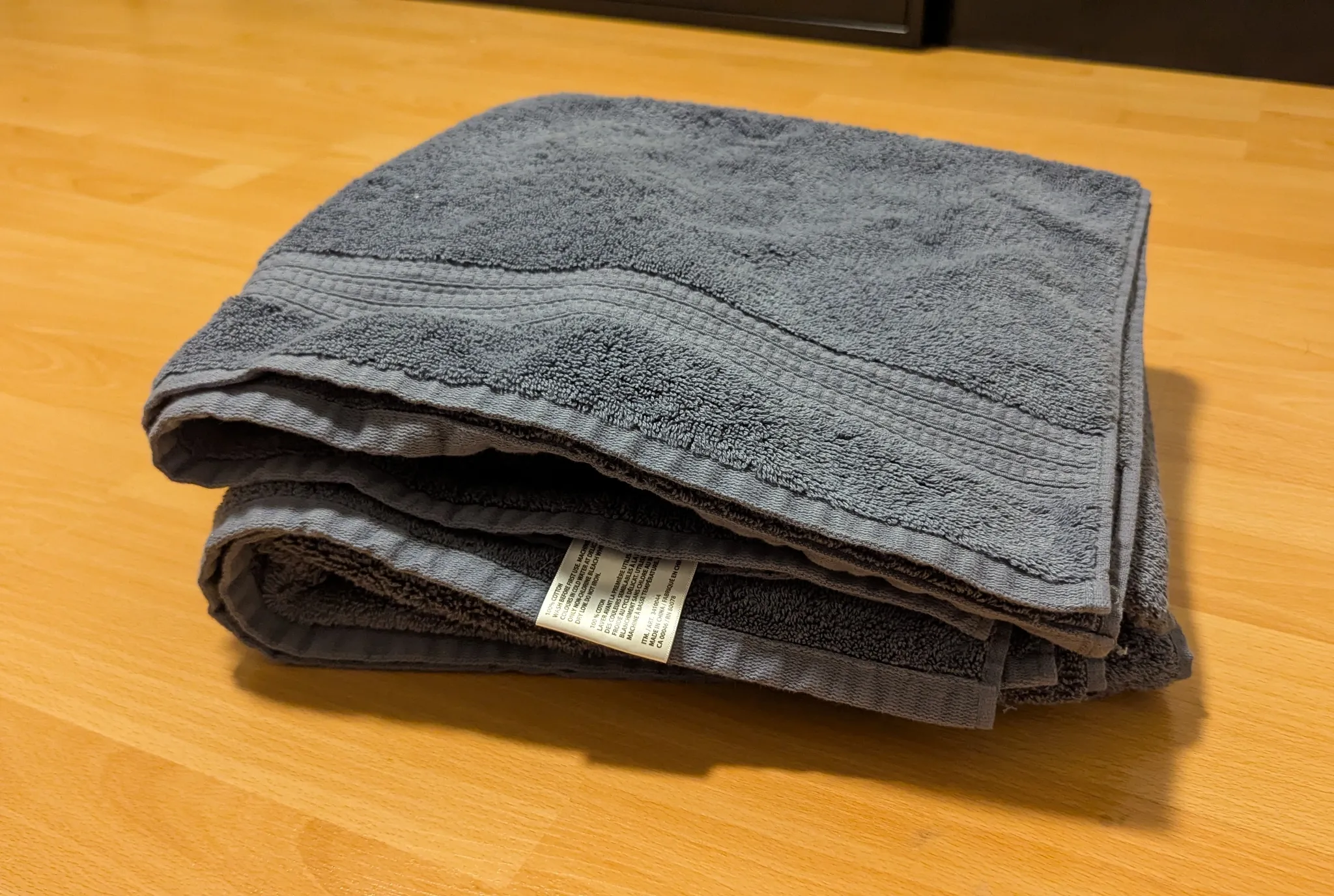 Serene Home Bath Towels (2) - Blue photo 1