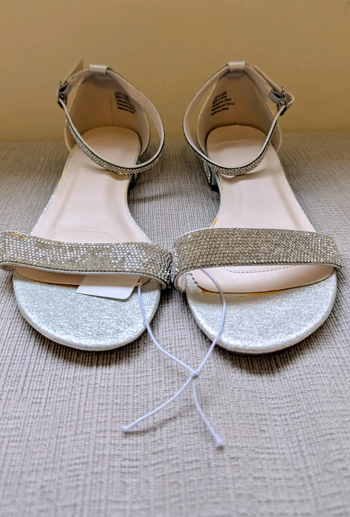 Brand New Silver Sparkly Sandals - Women's Size 8.5M photo 1