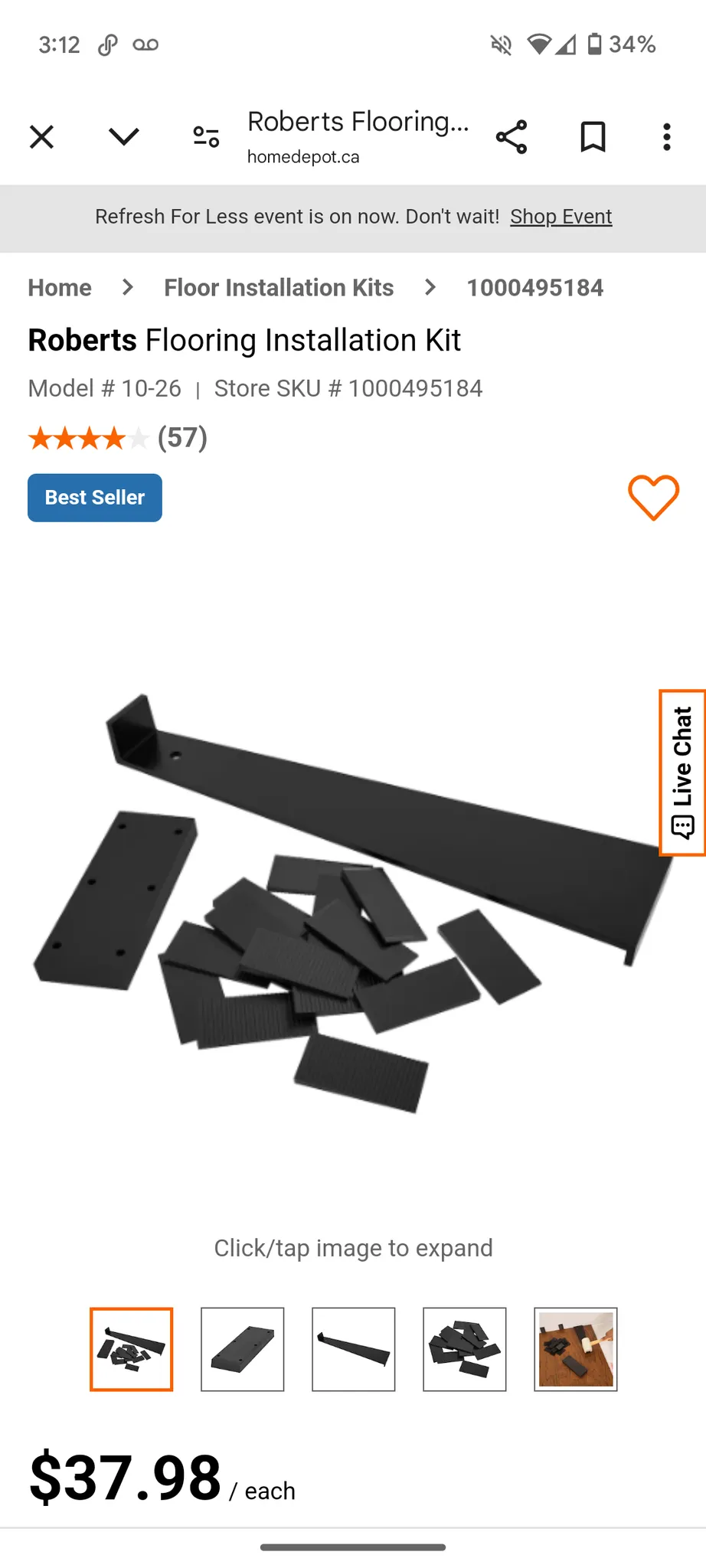 Roberts Floor Installation Kit photo 1