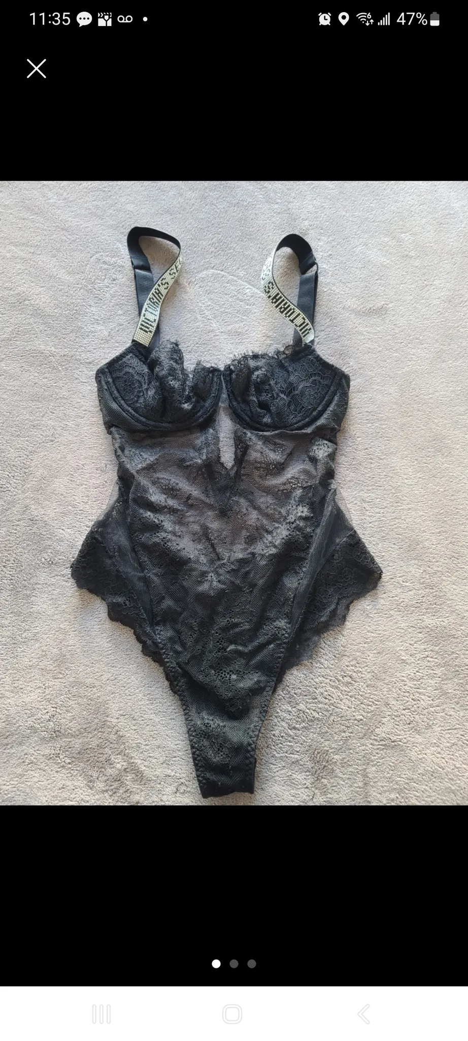 Victoria's Secret Bodysuit Lingerie Size S photo 1