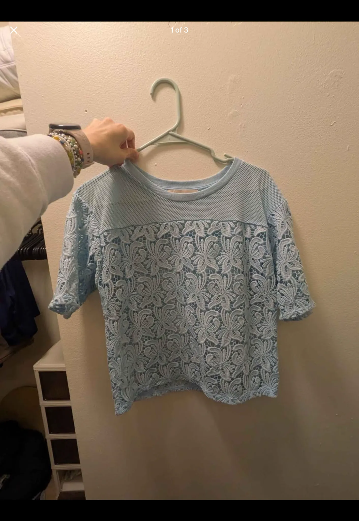 blue blouse photo 1