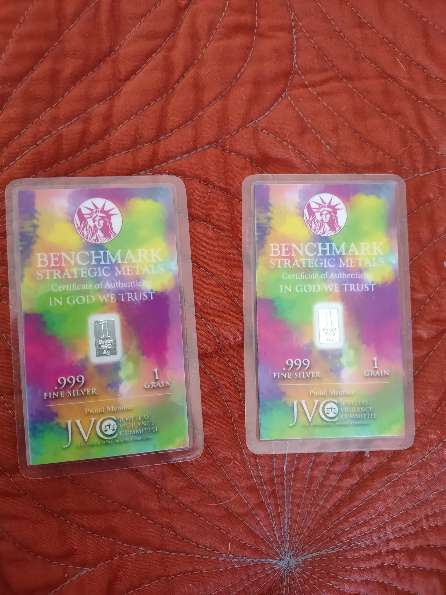 2 Grains of Fine Silver photo 1