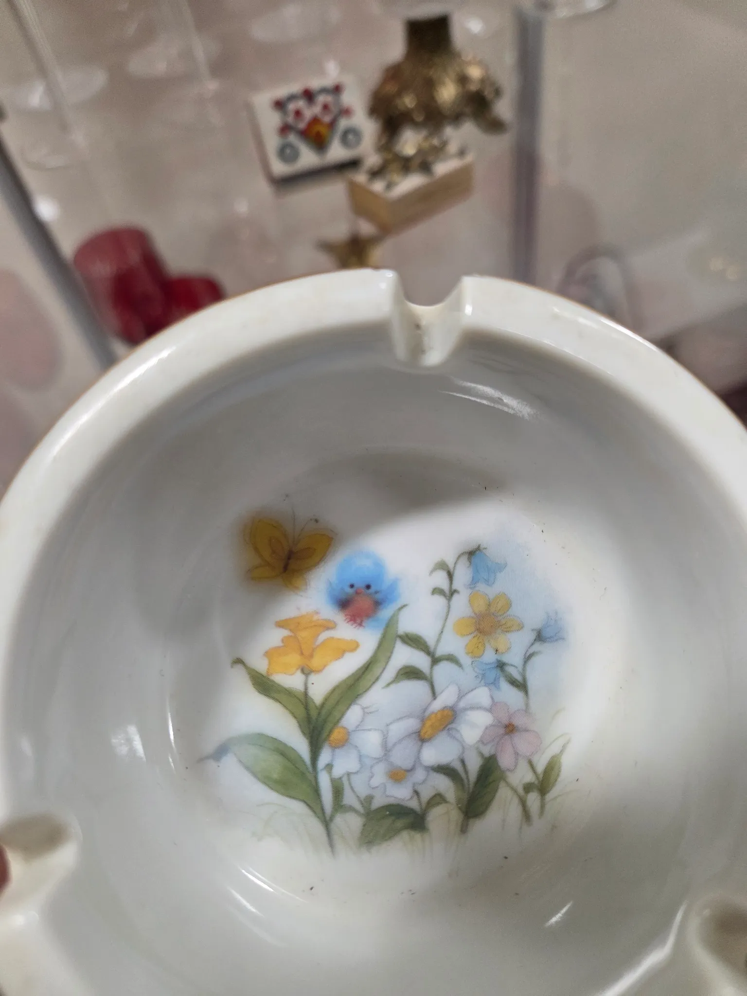 Blue bird ashtray photo 1