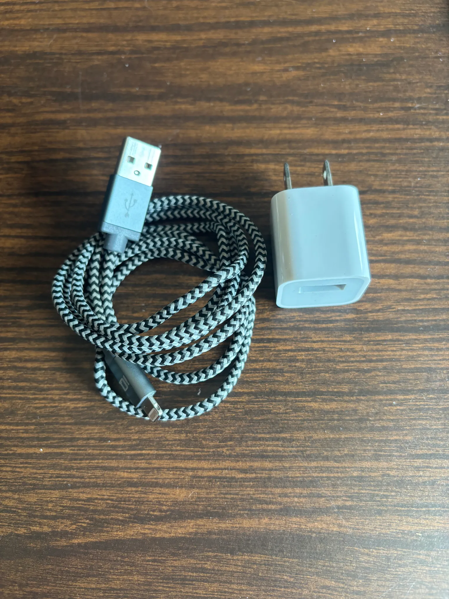Phone charger and wall port photo 1