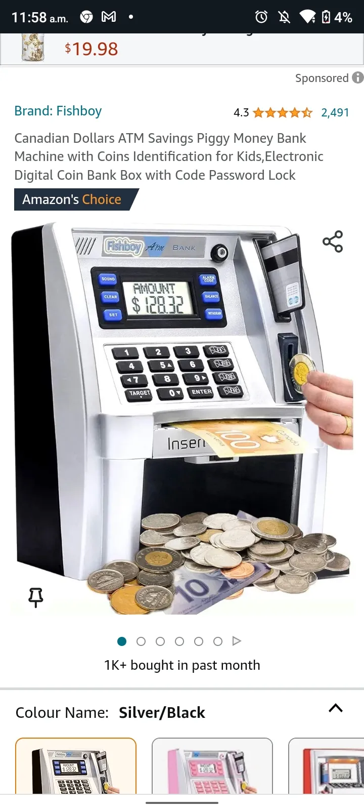 Bank new in box ATM saving bank  photo 1