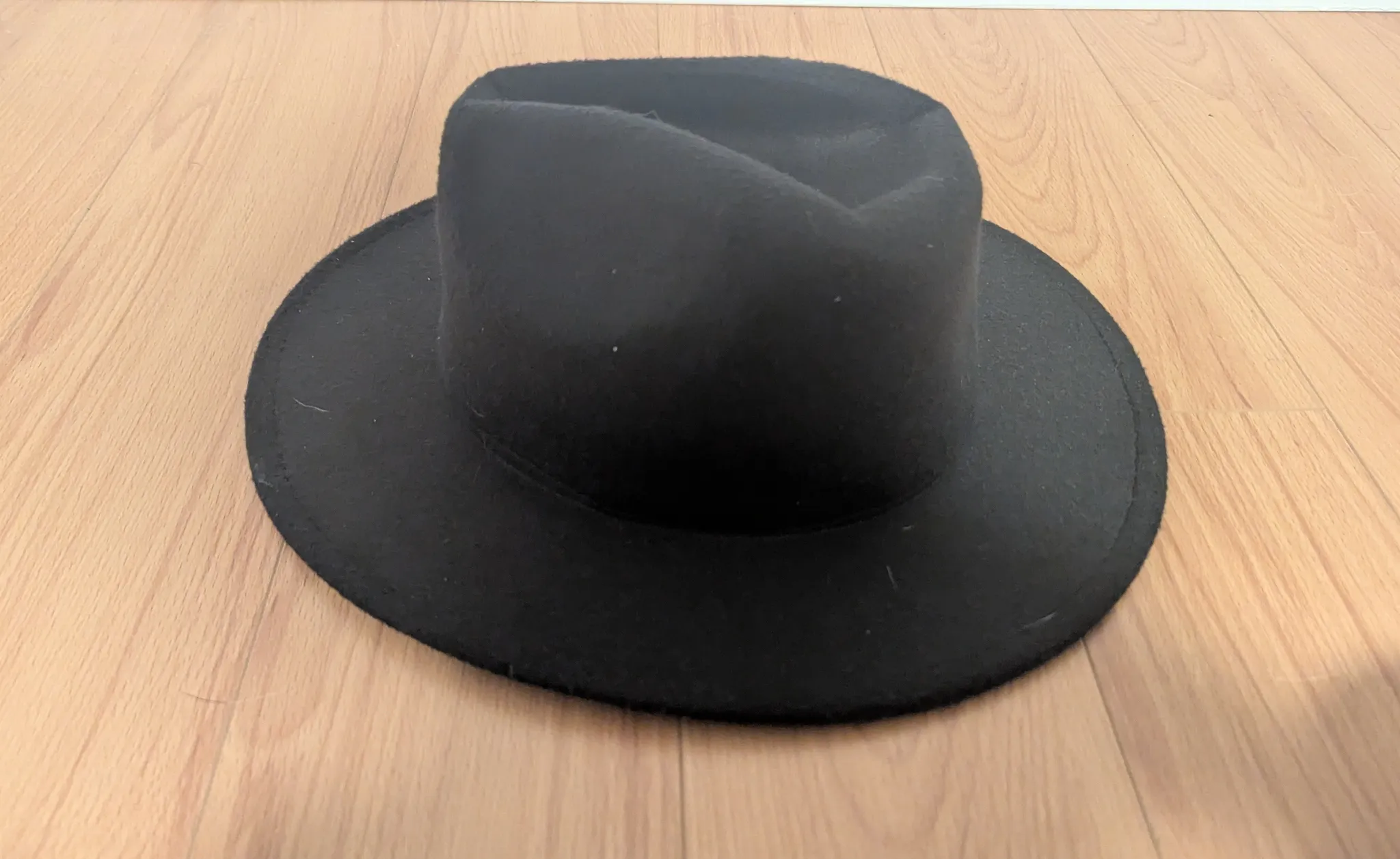 Black Fedora Taylor Swift Style 22 Hat - Size 57 photo 1
