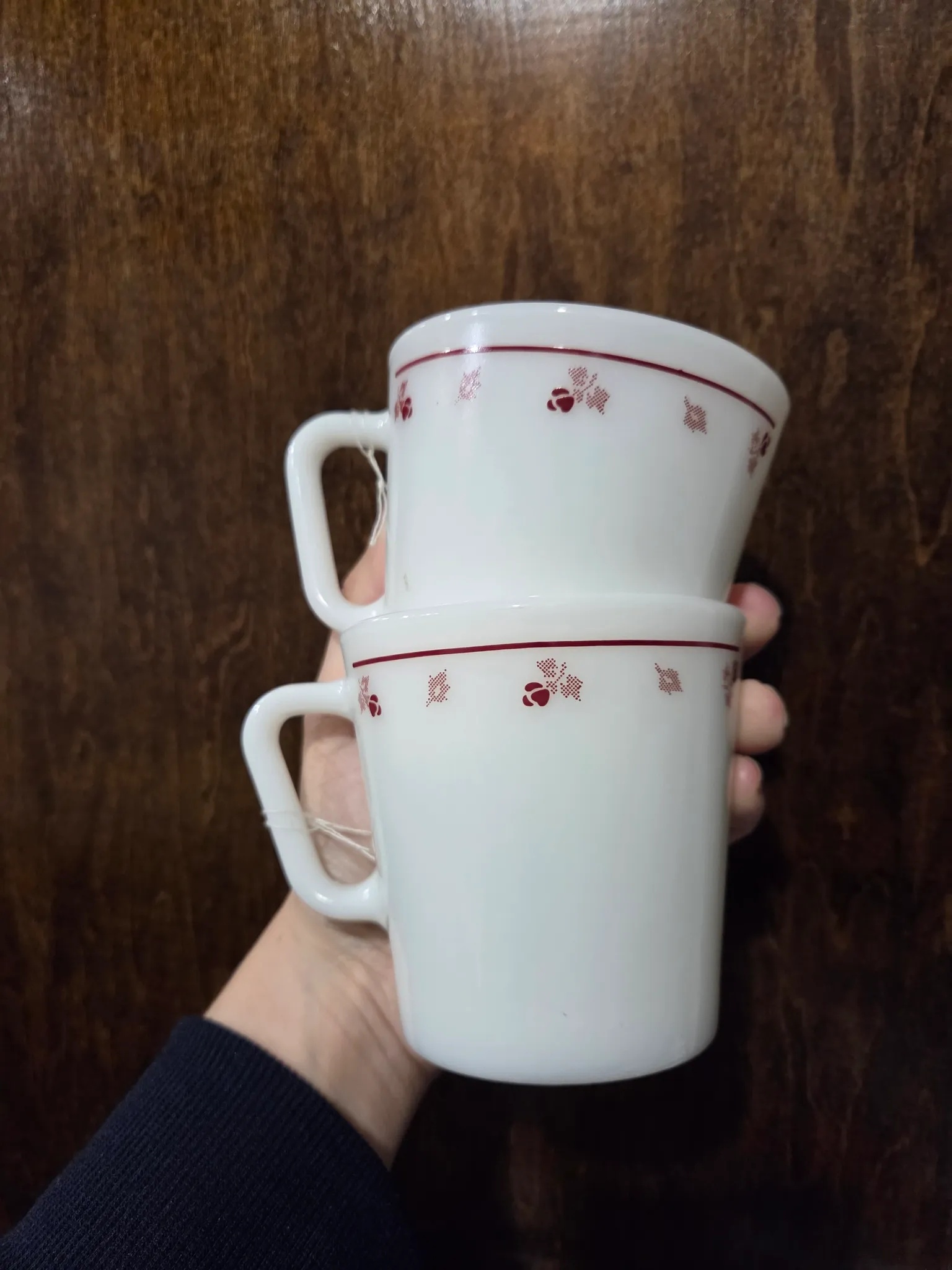 Pyrex rose coffee tea cup d handle photo 1