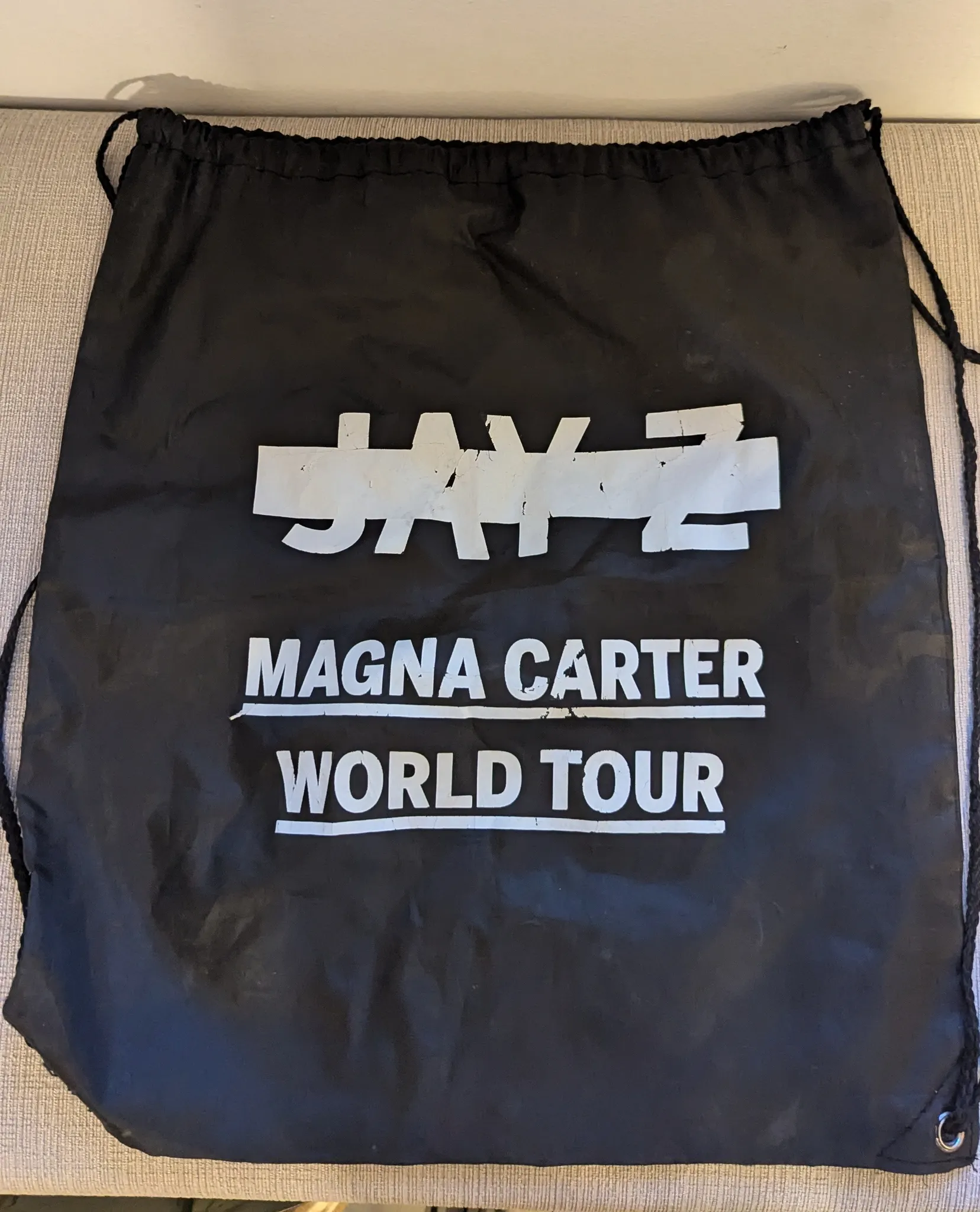 Jay-Z Magna Carter World Tour Drawstring Bag photo 1