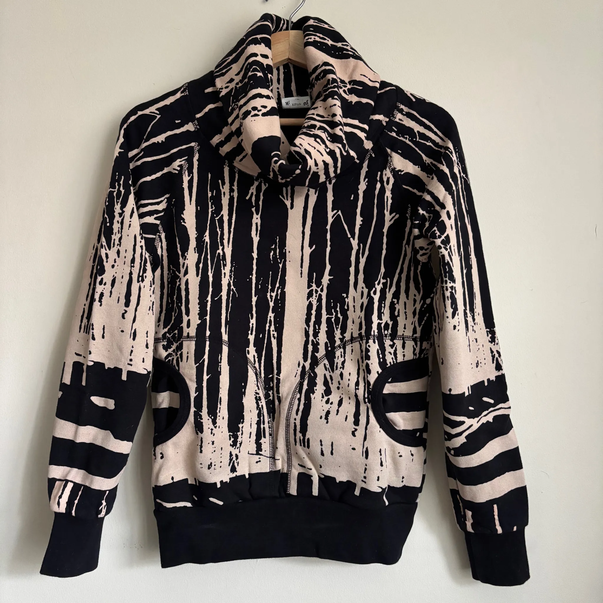 Screenprint Cowl Neck Pullover photo 1