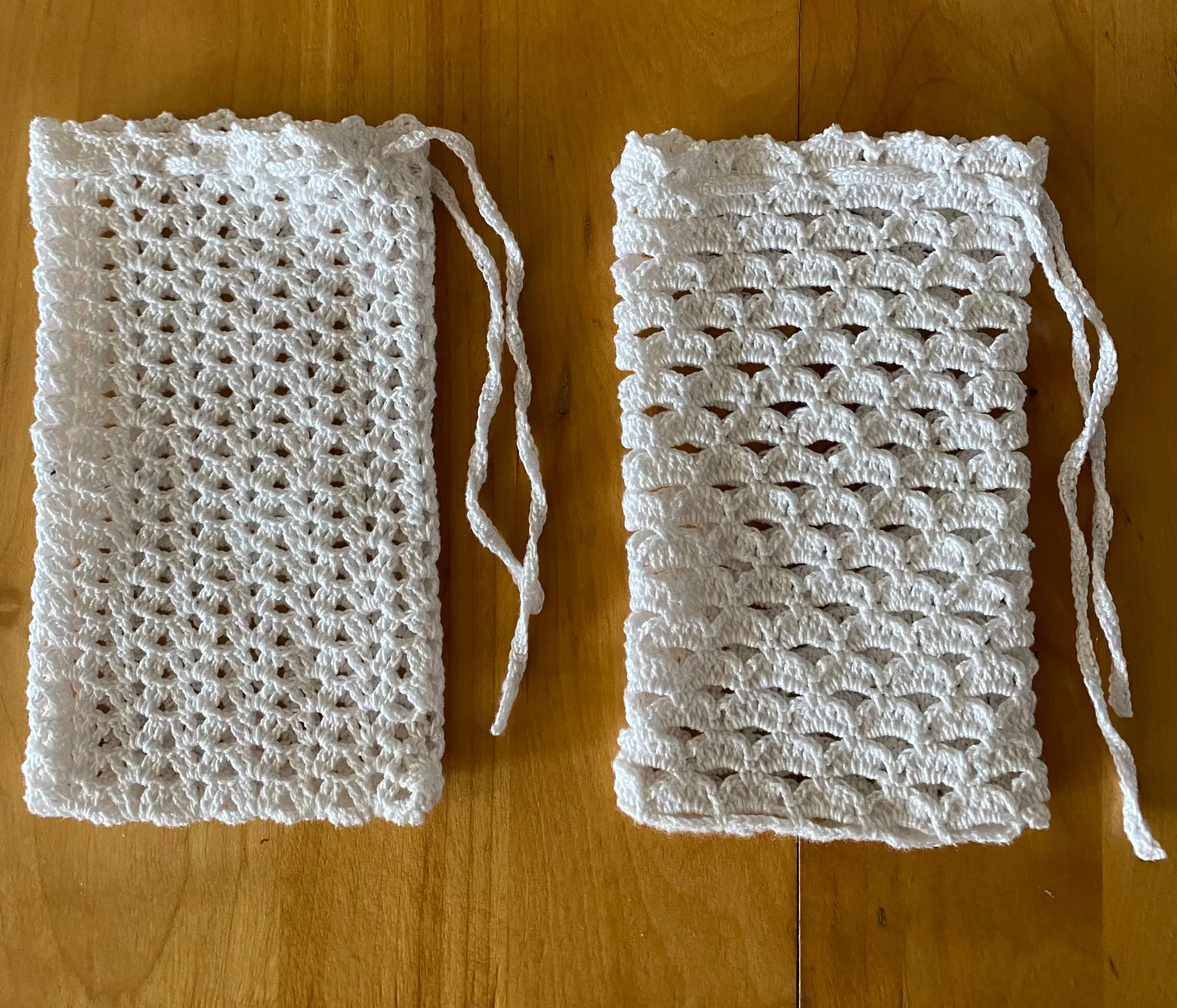 
Crocheted soap bar pouches photo 1