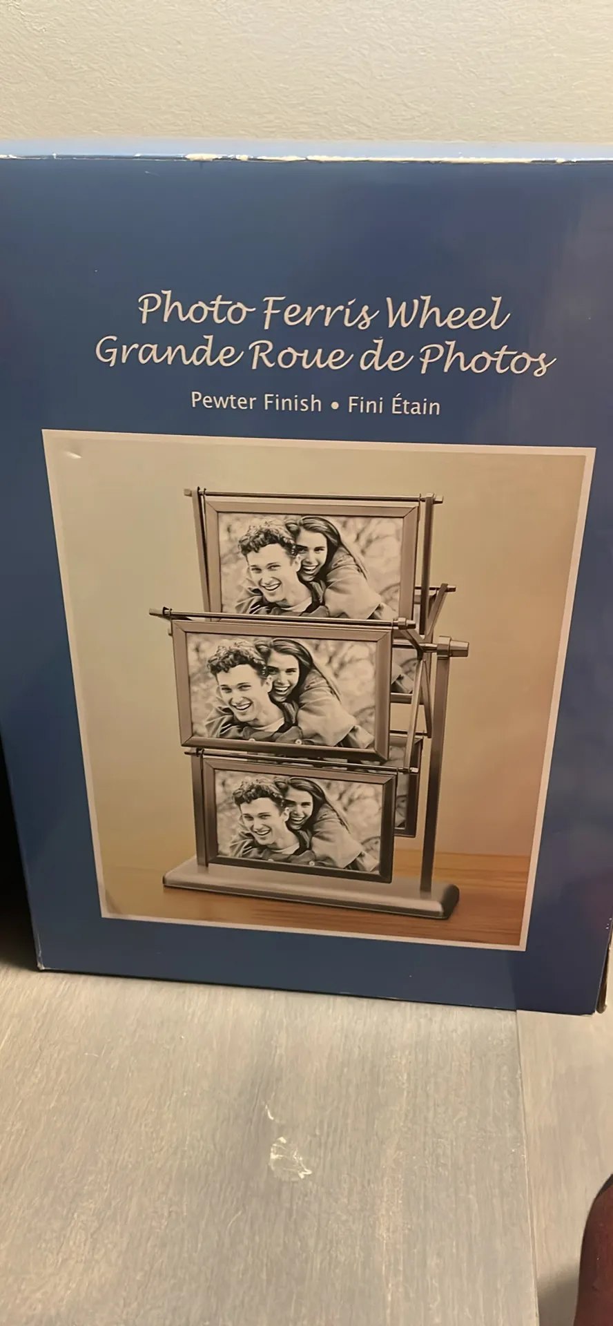 🎁 Photo Ferris wheel with pewter finish. New in box. photo 1