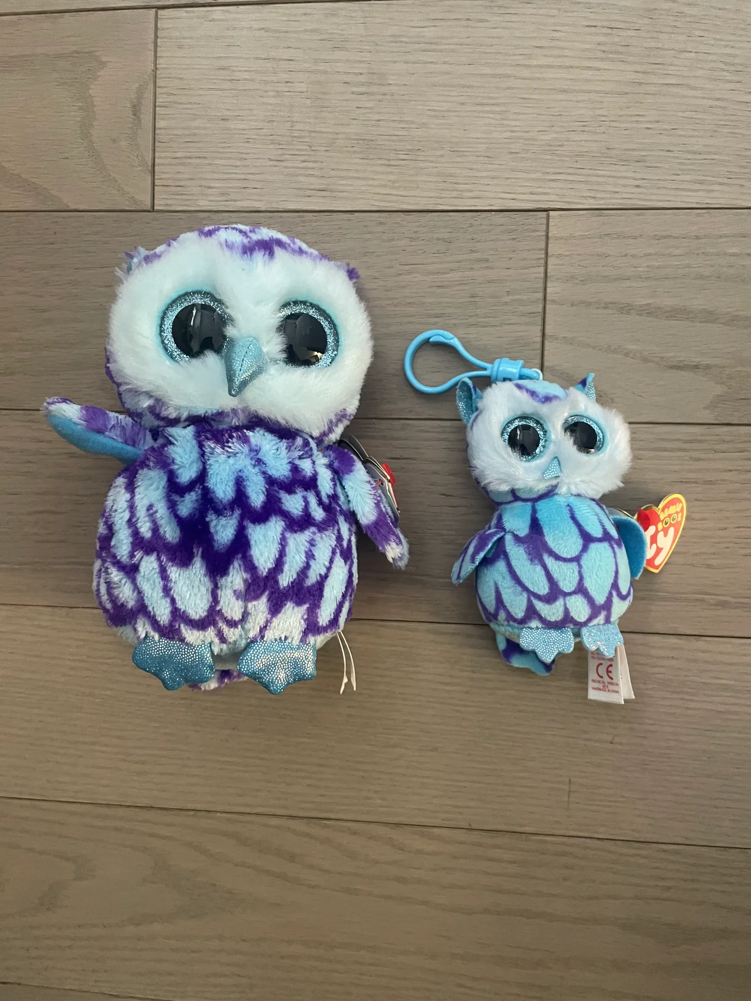 🆕 TY owl plush and keychain  photo 1