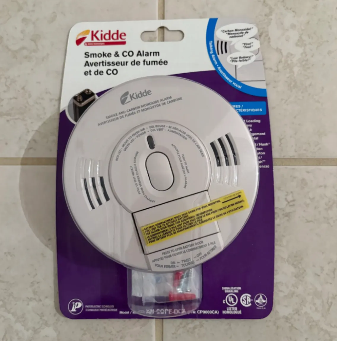 Kidde smoke carbon monoxide talking fire alarm Home house photo 1
