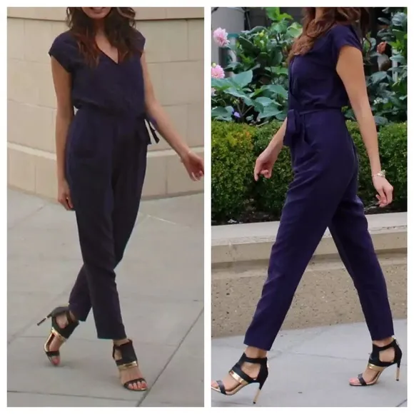 Aritizia/Wilfred Purple Silk Jumpsuit (Small) Pending  photo 1