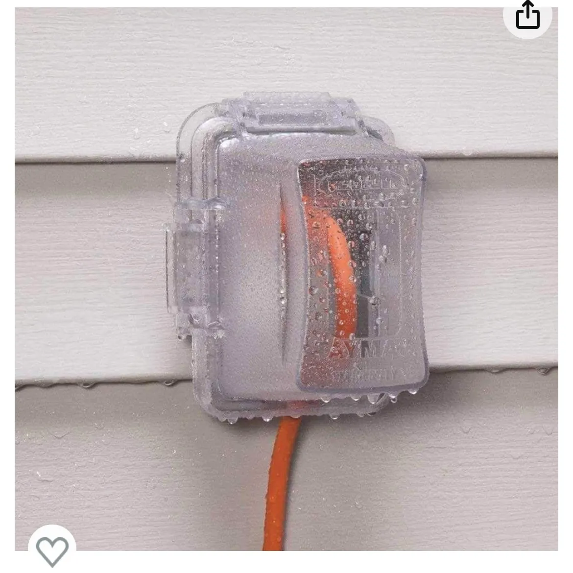 Free! NEW TayMac weatherproof outlet cover photo 1