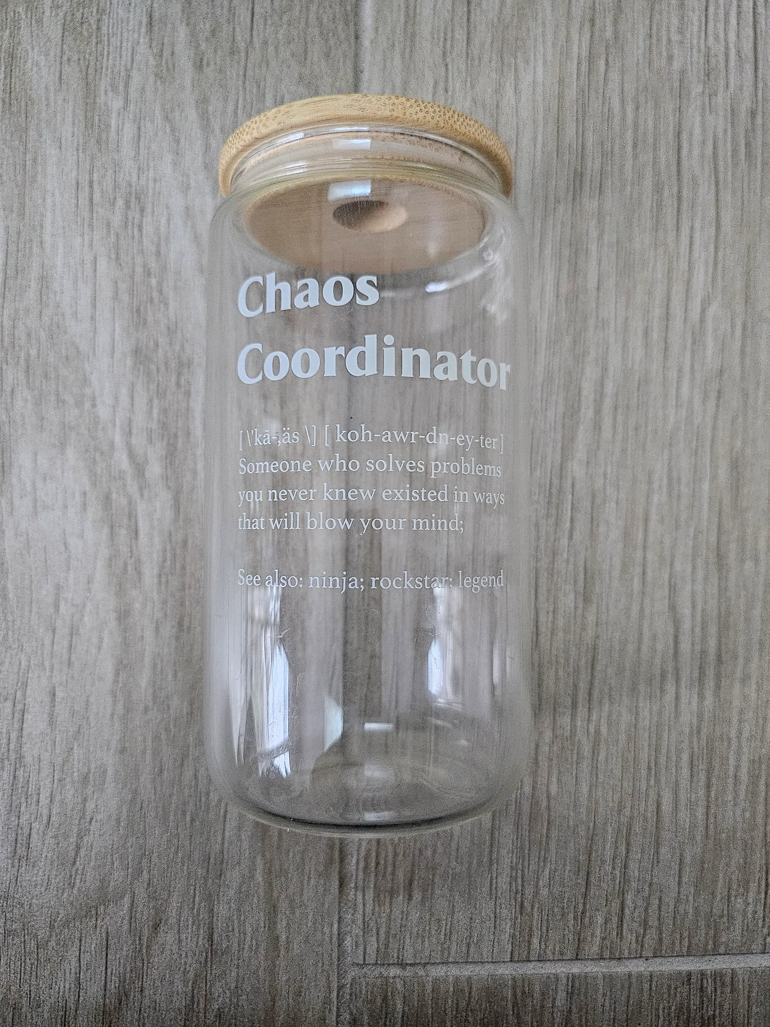 Chaos Coordinator glass  photo 1