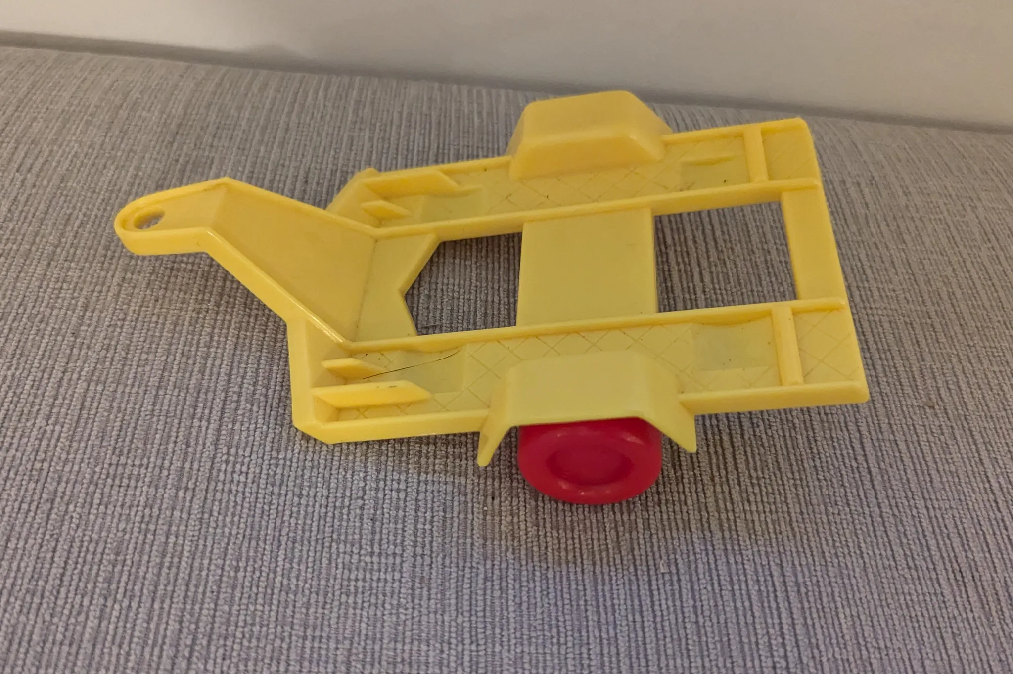 Vintage Yellow Toy Trailer photo 1
