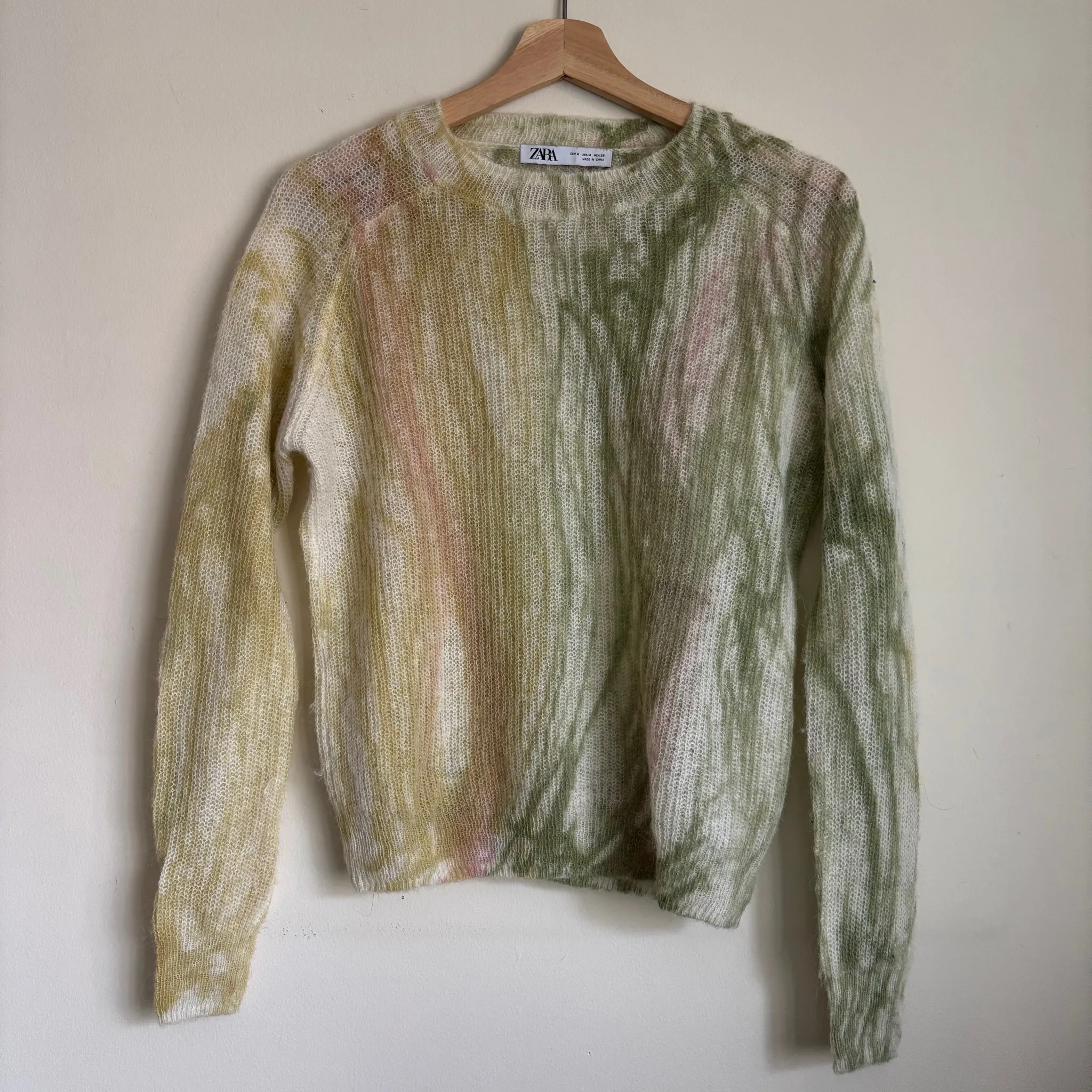 Zara Tie-Dye Effect Knit Sweater photo 1