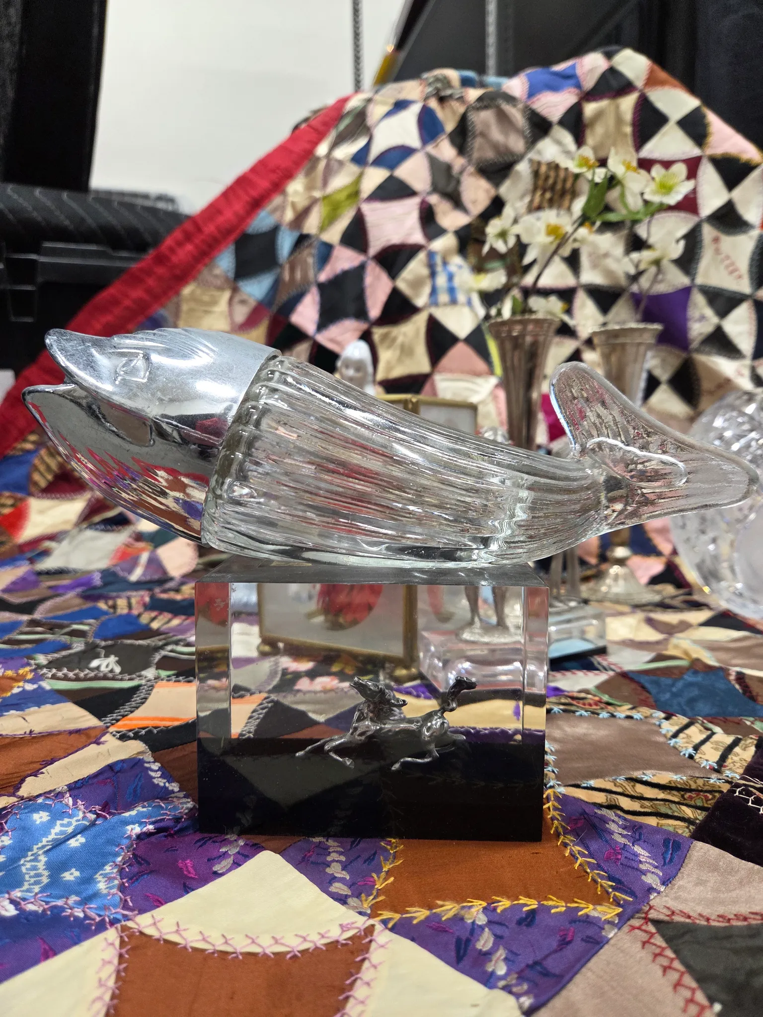 Glass fish w chrome looking head photo 1