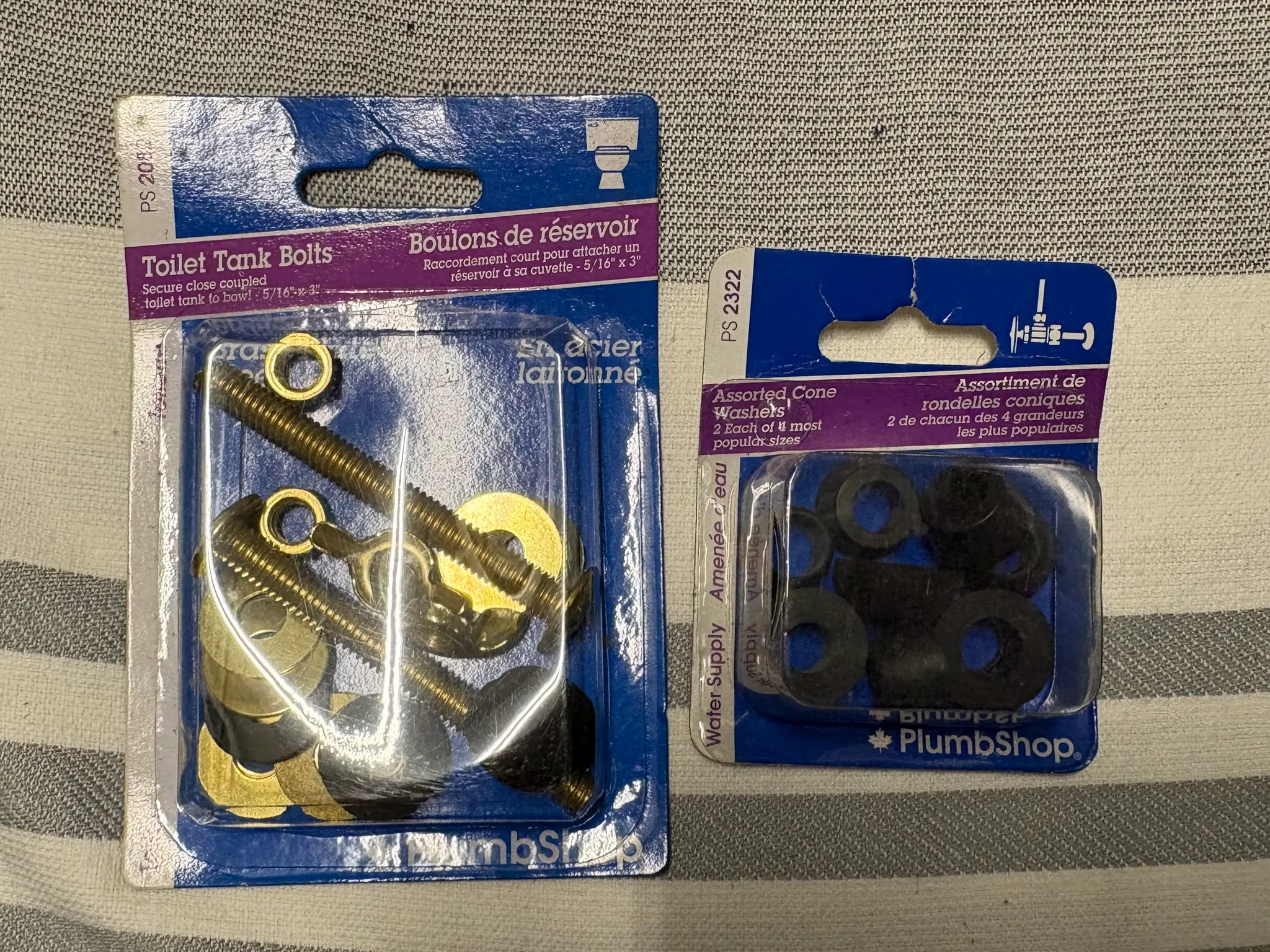 Toilet Tank Bolts & Washer Kit – New photo 1