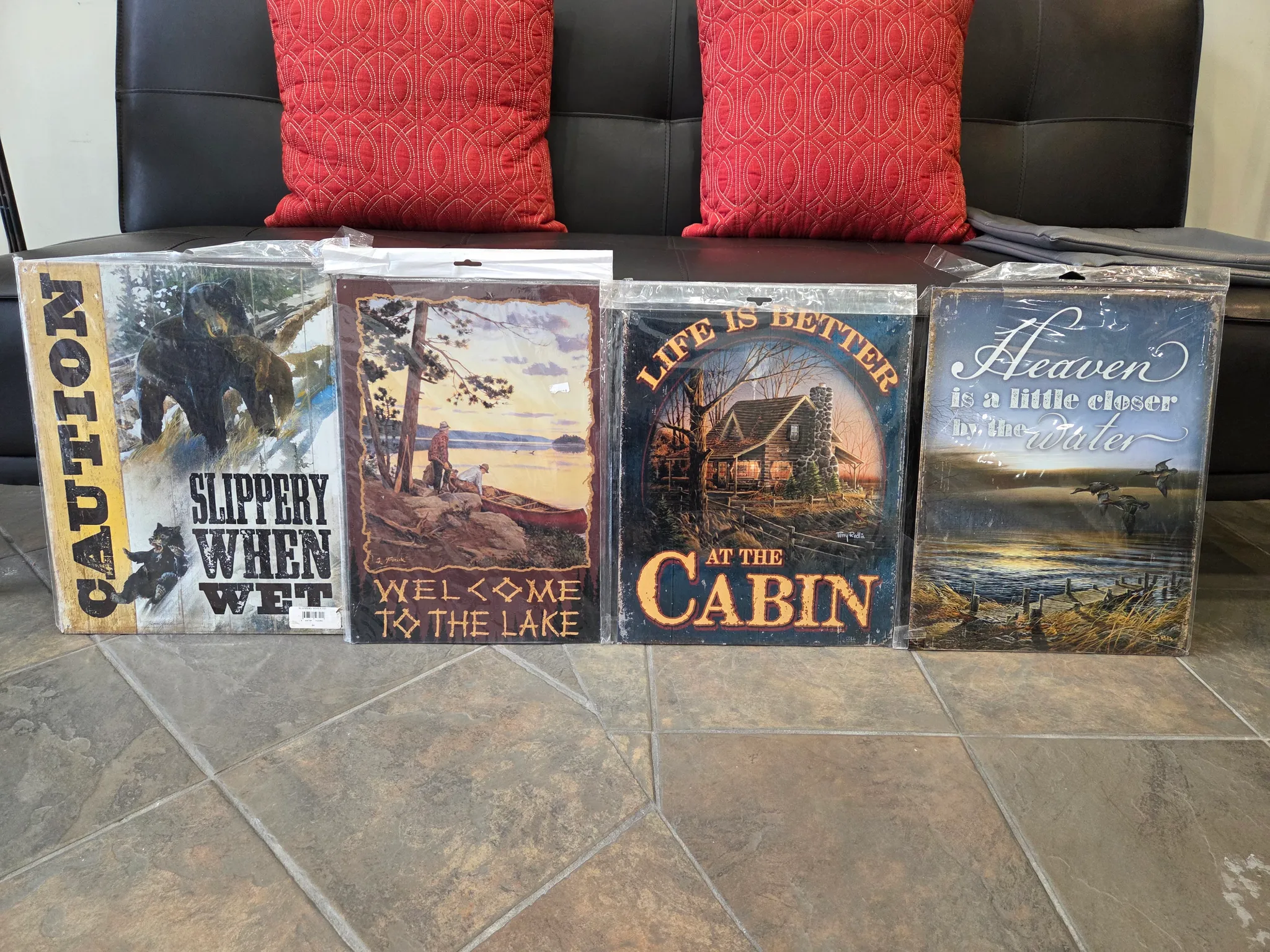 4 metal wall signs photo 1