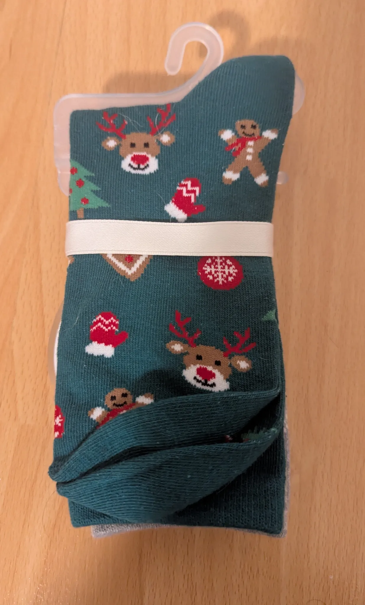 Brand New Christmas Socks - Reindeer and Gingerbread photo 1